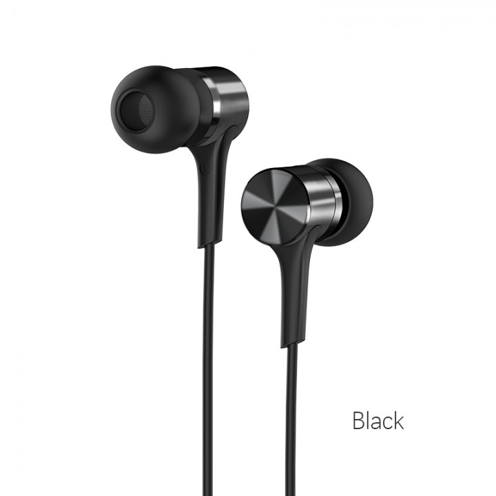 Навушники (дротові) M54 Pure music wired earphones with mic 3.5mm, Black