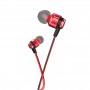 Навушники (дротові) M85 Platinum sound universal earphone with mic 3.5mm, Red flame