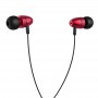 Навушники (дротові) M59 Magnificent universal earphones with mic 3.5mm, Red