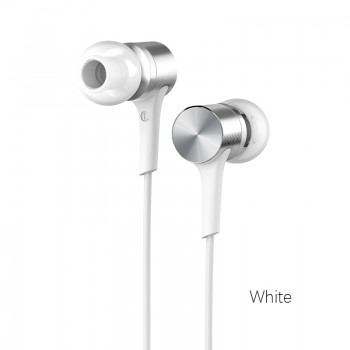 Навушники (дротові) M54 Pure music wired earphones with mic 3.5mm, White