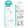 Навушники (дротові) M78 El Placer universal earphones with microphone 3.5mm, White