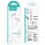 Наушники (проводные) M78 El Placer universal earphones with microphone 3.5mm, White