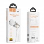Навушники (дротові) M59 Magnificent universal earphones with mic 3.5mm, Silver