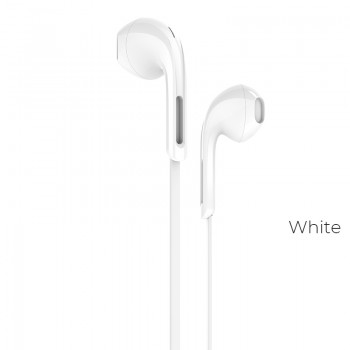 Навушники (дротові) M39 Rhyme sound earphones with microphone 3.5mm, White