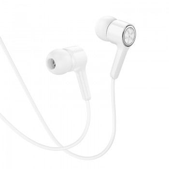 Навушники (дротові) M104 Gamble universal earphones with mic 3.5mm, White