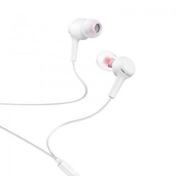 Наушники (проводные) M78 El Placer universal earphones with microphone 3.5mm, White