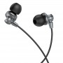 Навушники (дротові) M98 Delighted metal universal earphones with microphone 3.5mm, Metal gray