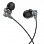 Наушники (проводные) M98 Delighted metal universal earphones with microphone 3.5mm, Metal gray