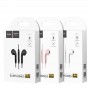 Навушники (дротові) M55 Memory sound wire control earphones with mic 3.5mm, Black