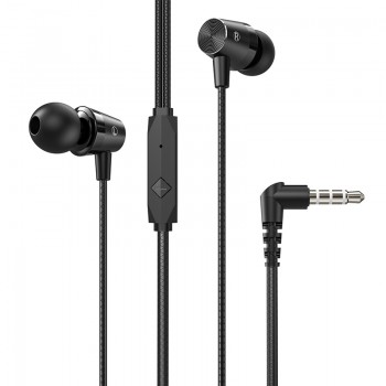Наушники (проводные) M79 Cresta universal earphones with microphone 3.5mm, Black