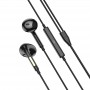 Навушники (дротові) M92 Plumelet wire-controlled earphones with mic 3.5mm, Black