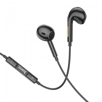 Наушники (проводные) M92 Plumelet wire-controlled earphones with mic 3.5mm, Black