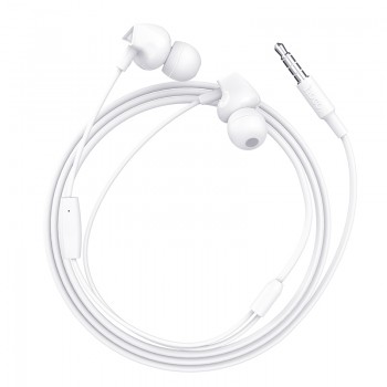 Навушники (дротові) M60 Perfect sound universal earphones with mic 3.5mm, White