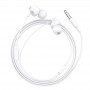 Навушники (дротові) M60 Perfect sound universal earphones with mic 3.5mm, White