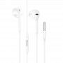 Навушники (дротові) M101 Crystal joy wire-controlled earphones with microphone 3.5mm, White