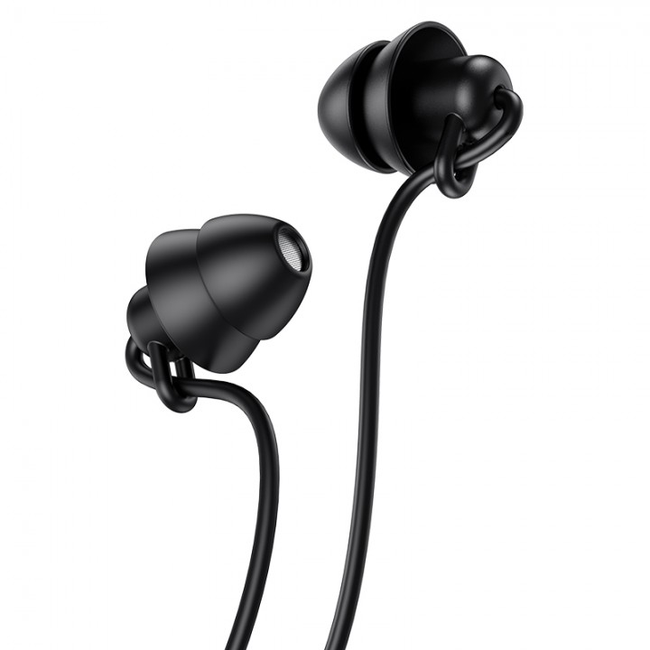 Навушники (дротові) M81 Imperceptible universal sleeping earphone with mic 3.5mm, Black