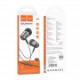 Навушники (дротові) M108 Spring metal universal earphones with mic 3.5mm, Metal gray