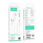 Навушники (дротові) M109 Pure joy wire control earphones with microphone 3.5mm, White