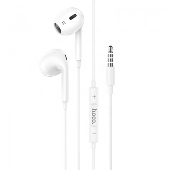 Навушники (дротові) M101 Max Crystal grace wire-controlled earphones with microphone 3.5mm, White