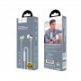 Навушники (дротові) M42 Ice rhyme wire control earphones with mic 3.5mm, Silver