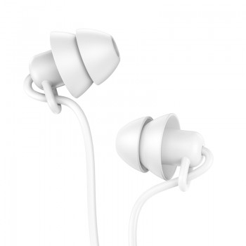 Наушники (проводные) M81 Imperceptible universal sleeping earphone with mic 3.5mm, White