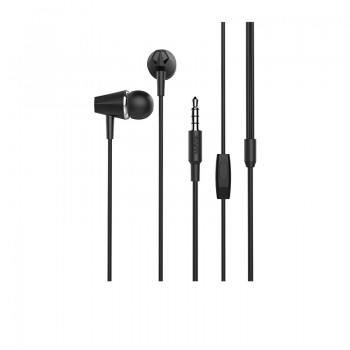 Наушники (проводные) M34 honor music universal earphones with microphone 3.5mm, Black