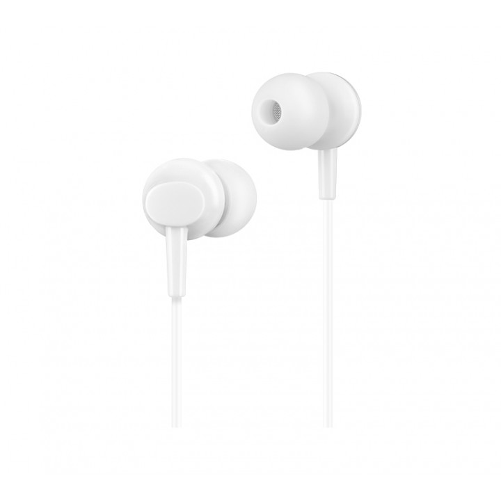 Навушники (дротові) M14 initial sound universal earphones with mic 3.5mm, White