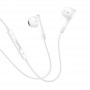 Навушники (дротові) M93 wire control earphones with microphone 3.5mm, White