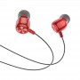 Навушники (дротові) M87 String wired earphones with with microphone 3.5mm, Red flame