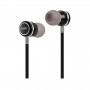 Наушники (проводные) M16 Ling sound metal universal earphone with mic 3.5mm, Black