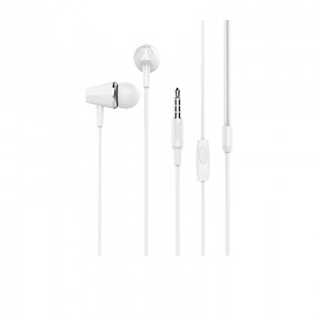 Навушники (дротові) M34 honor music universal earphones with microphone 3.5mm, White