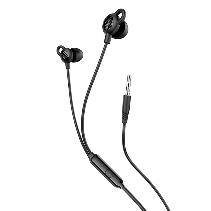 Наушники (проводные) M89 Comfortable universal silicone sleeping earphones with mic 3.5mm, Black