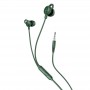 Навушники (дротові) M89 Comfortable universal silicone sleeping earphones with mic 3.5mm, Dark night green