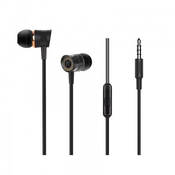 Навушники (дротові) M37 pleasant sound universal earphones with microphone 3.5mm, Black