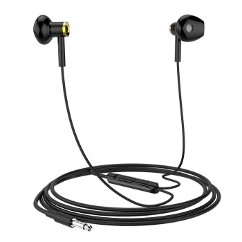Наушники (проводные) M47 Canorous wire control earphones with microphone 3.5mm, Black