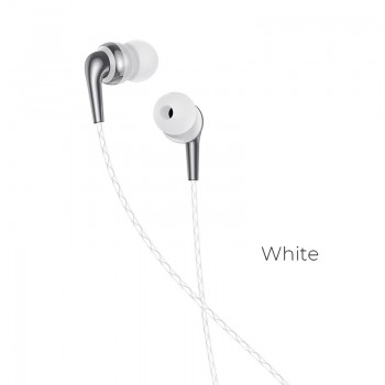 Навушники (дротові) M71 Inspiring universal earphones with mic 3.5mm, White