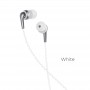 Навушники (дротові) M71 Inspiring universal earphones with mic 3.5mm, White