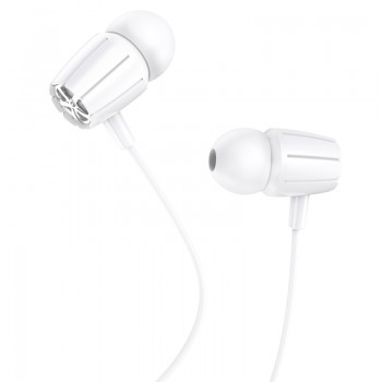 Наушники (проводные) M88 Graceful universal earphones with mic 3.5mm, White