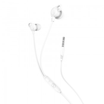 Наушники (проводные) M89 Comfortable universal silicone sleeping earphones with mic 3.5mm, White