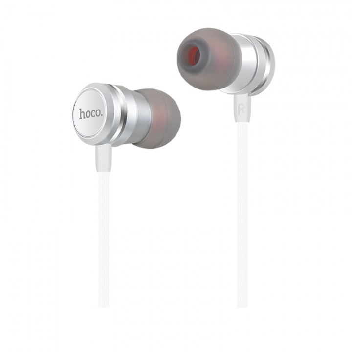 Навушники (дротові) M16 Ling sound metal universal earphone with mic 3.5mm, Silver