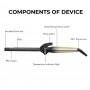 Плойка IPARAH P-206, 13mm, 120-200°C, керамічне покриття, 20W