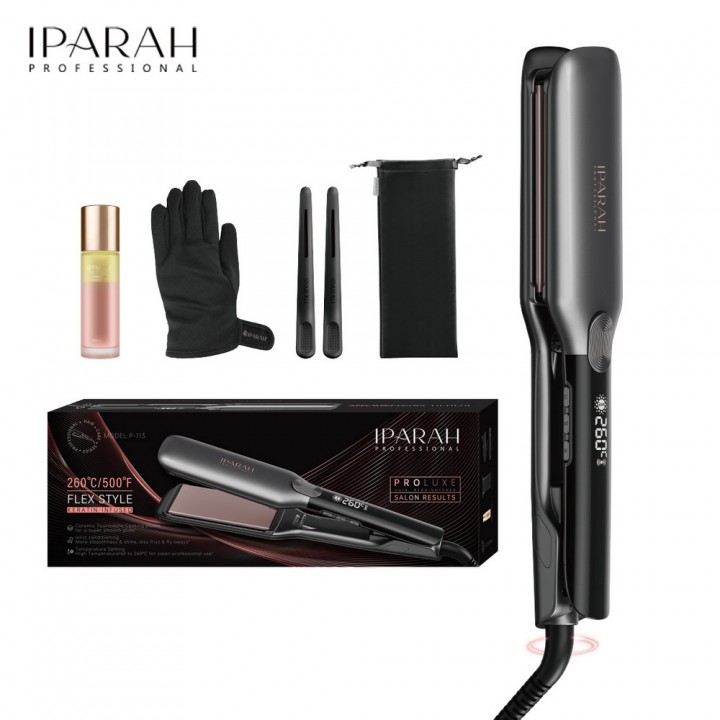 Випрямляч для волосся IPARAH P-113, 45мм, 160-260°C, керамічне покриття, LED дисплей, 65 Вт