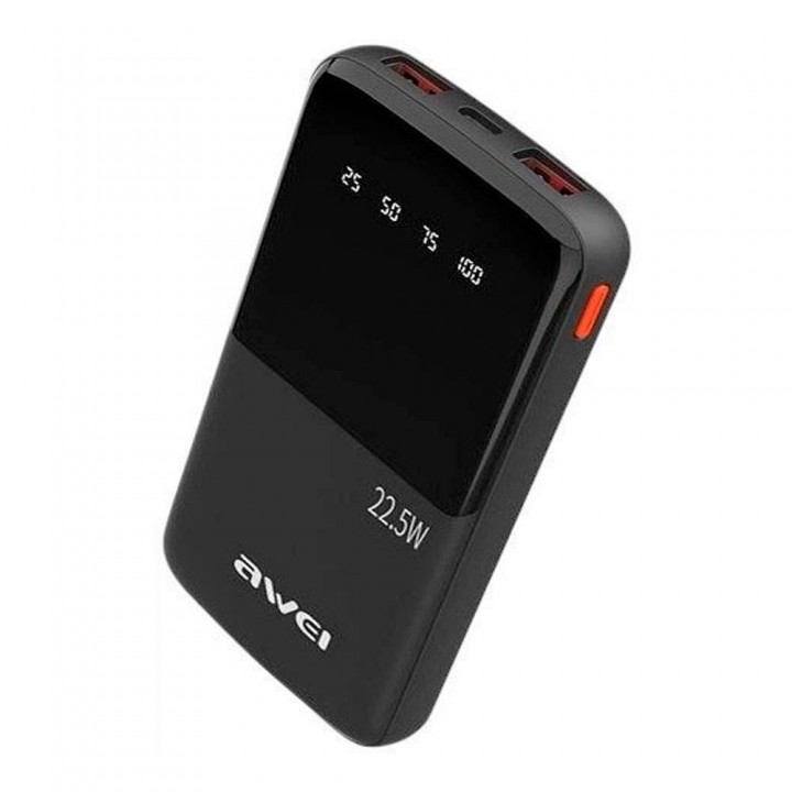 Повер банк Power Bank Awei P10K 10000mAh 22.5W USB-C/USB-A