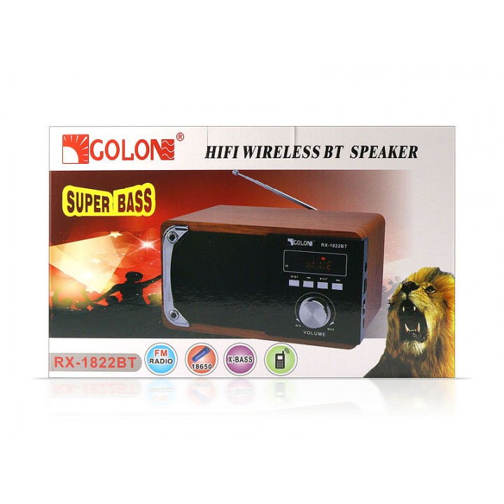 Радиоприемник Golon Bluetooth RX-1822BT 18шт 9802