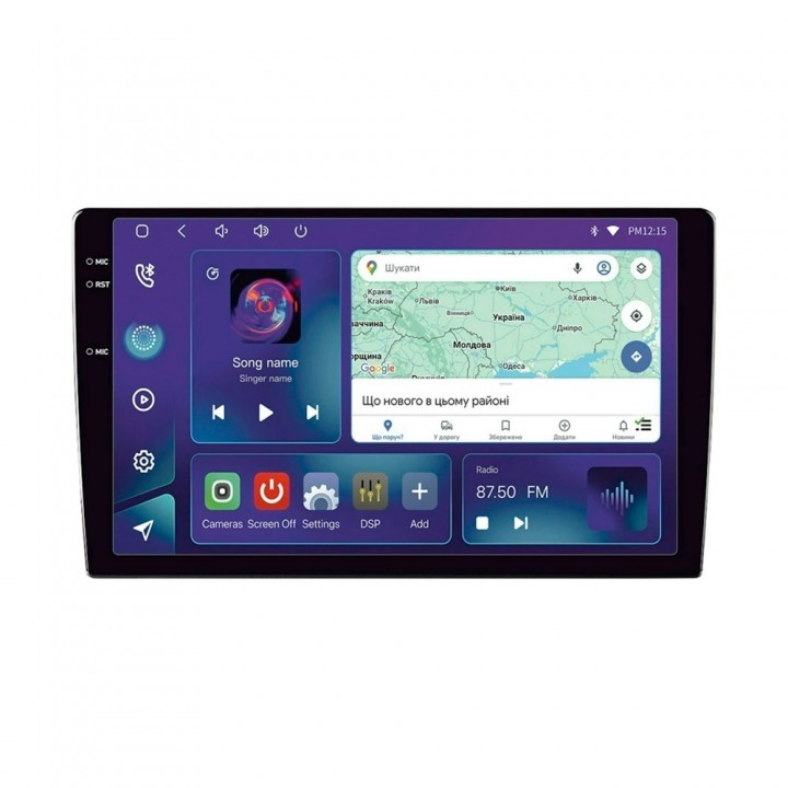 Універсальний штатний мультимедійний пристрій Decker D9-005 (4x64 4G 360 2k)