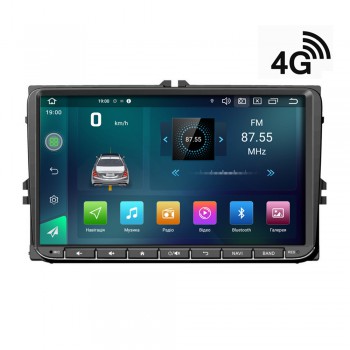Універсальна штатна автомагнітола VW ANDROID 9" DSP 4G