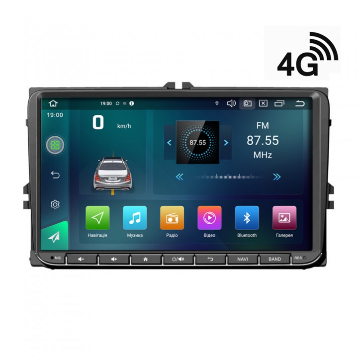 Універсальна штатна автомагнітола VW ANDROID 9" DSP 4G