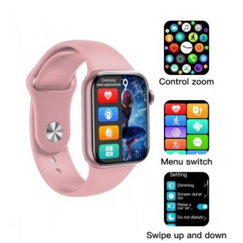 Smart Watch M16 mini, WearfitPro, 38mm Aluminium, голосовой вызов, pink