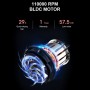 Фен-стайлер IPARAH 6 в 1 P-500W WHITE, 6 насадок, 3 режими, 4 режими температури, 110000 RPM, 1400W