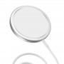 Беспроводное зарядное устройство Hoco CW30 Pro Original series magnetic wireless fast charger, Silver